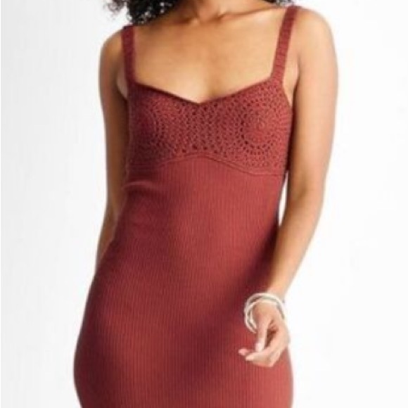 Sweetheart Open-Work Stitch Midi Dress Future Collective with Jenny K. Lopez 1X - Picture 2 of 3